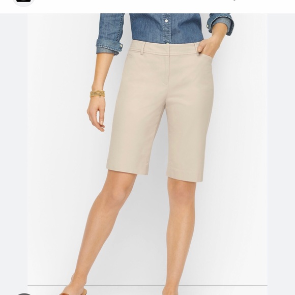 Talbots Pants - Talbots Perfect tan khaki shorts Sz 14